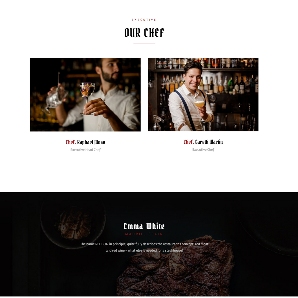 Steakhouse Restaurant WordPress Responsive Website