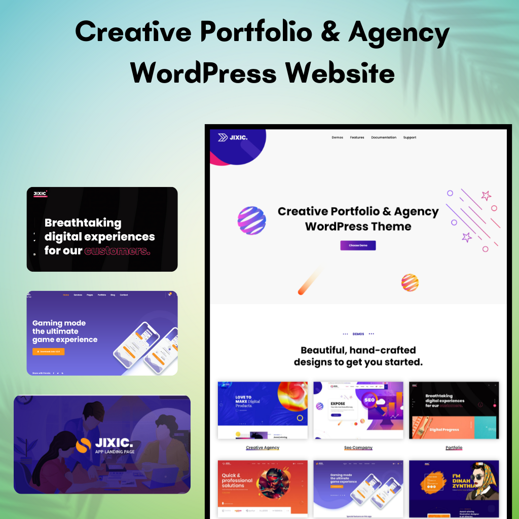 Creative Portfolio & Agency WordPress Responsive Website