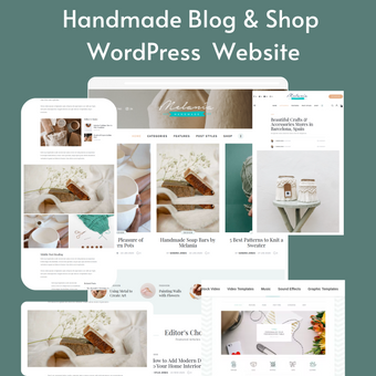 Handmade Blog & Shop WordPress Responsive Website