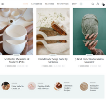 Handmade Blog & Shop WordPress Responsive Website