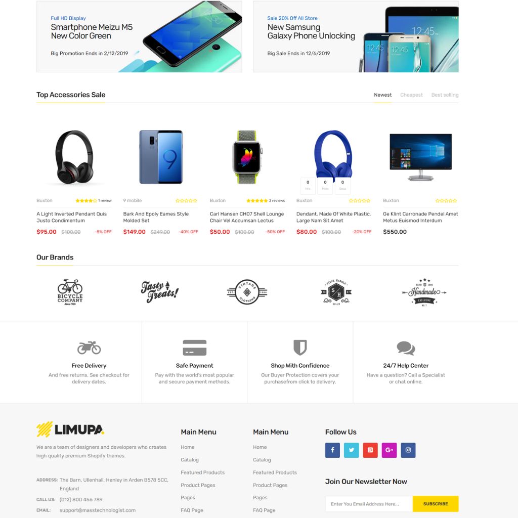 E-Commerce  Shopify Shopping Website
