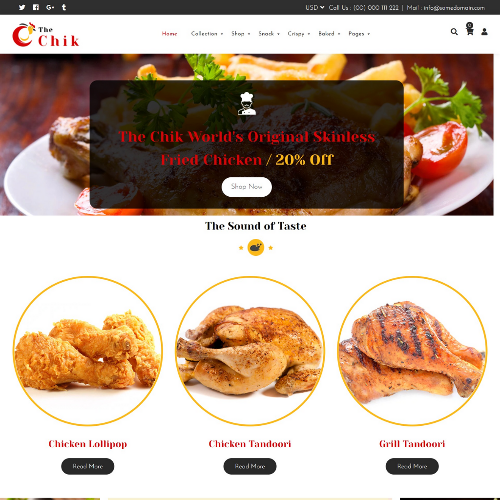 Chicken - Shop Shopify Website