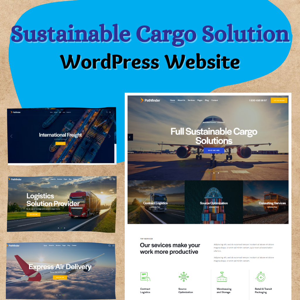 Sustainable Cargo Solution WordPress Responsive Website