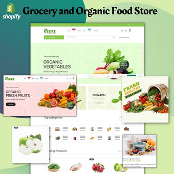 Grocery and Organic Food Store Shopify Shopping Website