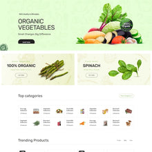Grocery and Organic Food Store Shopify Shopping Website