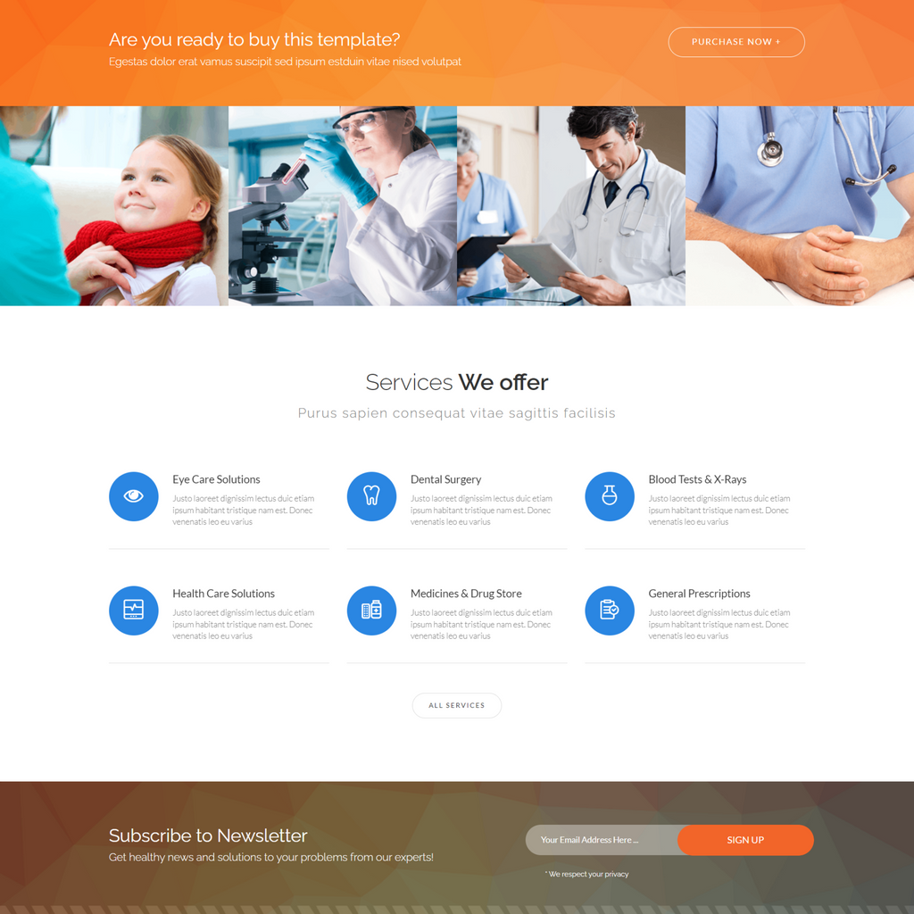 Health Care Agency WordPress Responsive Website