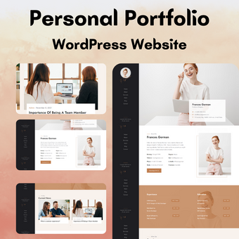 Personal Portfolio WordPress Responsive Website