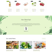 Grocery and Organic Food Store Shopify Shopping Website