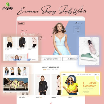 Ecommerce Summer Collection Shopify  Shopping Website