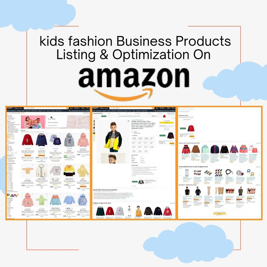 kids fashion Business Products Listing & Optimization On Amazon