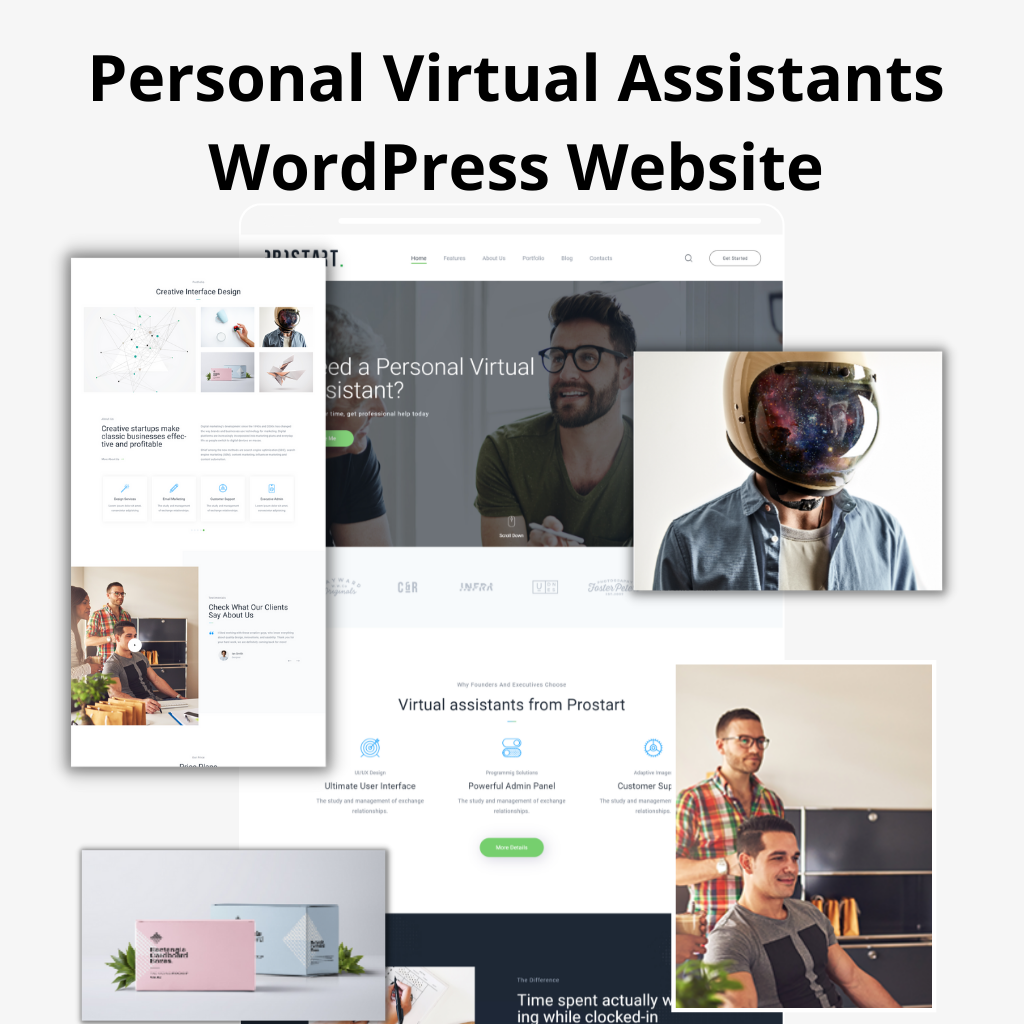 Personal Virtual Assistant WordPress Responsive Website