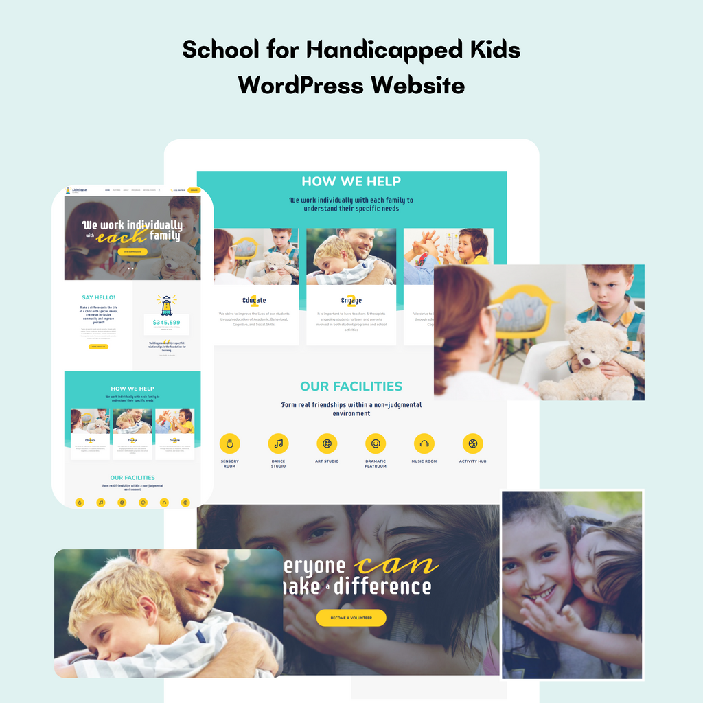 School for Handicapped Kids WordPress Responsive Website