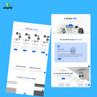 Security Camera Shopify Website