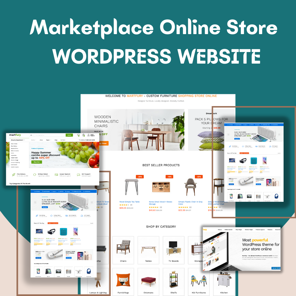 Marketplace Online Store WordPress Responsive Website