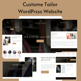 Custome Tailor WordPress Responsive Website