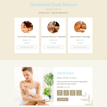 Traditional Luxury Spa Shopify Shopping Website