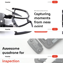 Hawki and drone Store Shopify Website