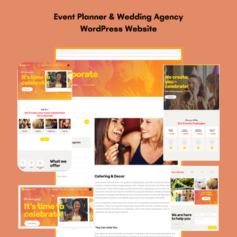 Event Planner & Wedding Agency WordPress Website