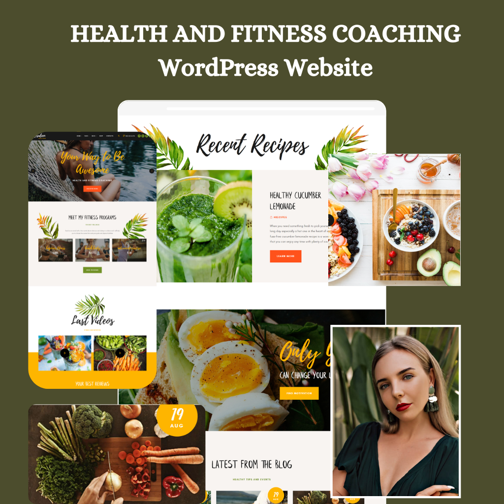 Health and Fitness Coaching WordPress Responsive Website
