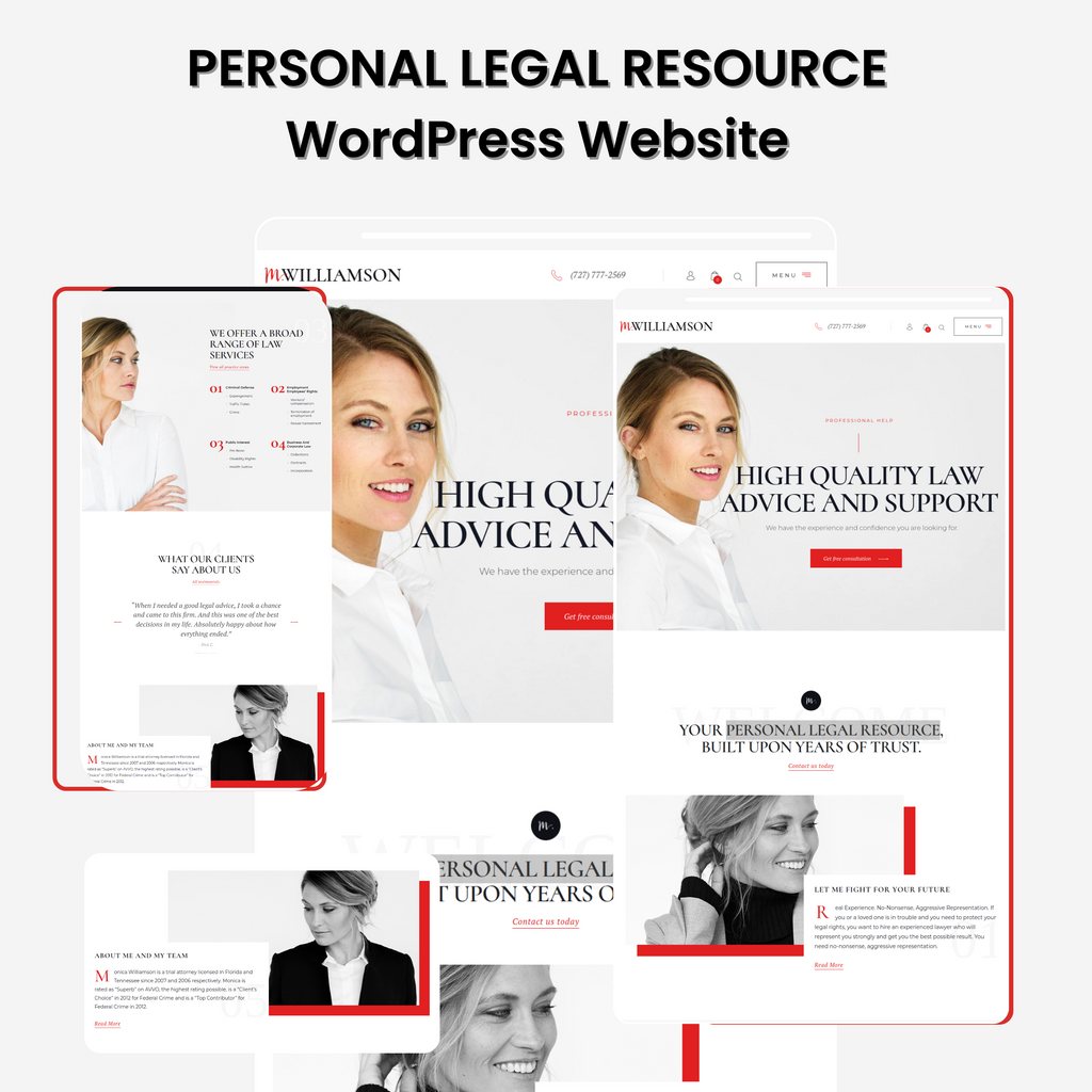 PERSONAL LEGAL RESOURCE WordPress Responsive Website