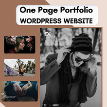 One Page Portfolio WordPress Responsive Website