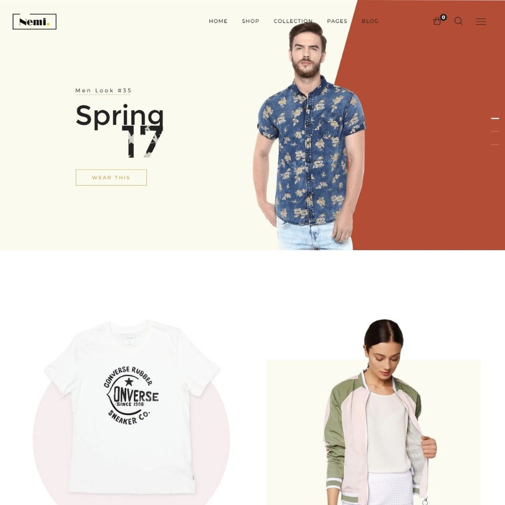 Ecommerce Summer Collection Shopify  Shopping Website