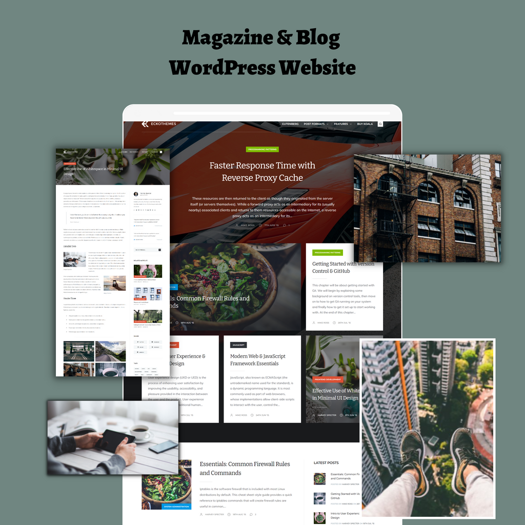 Responsive Magazine & Blog WordPress Website