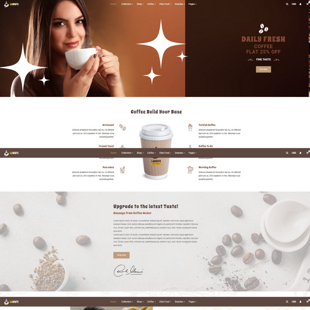 Coefee  -  Shopify Shopping Website