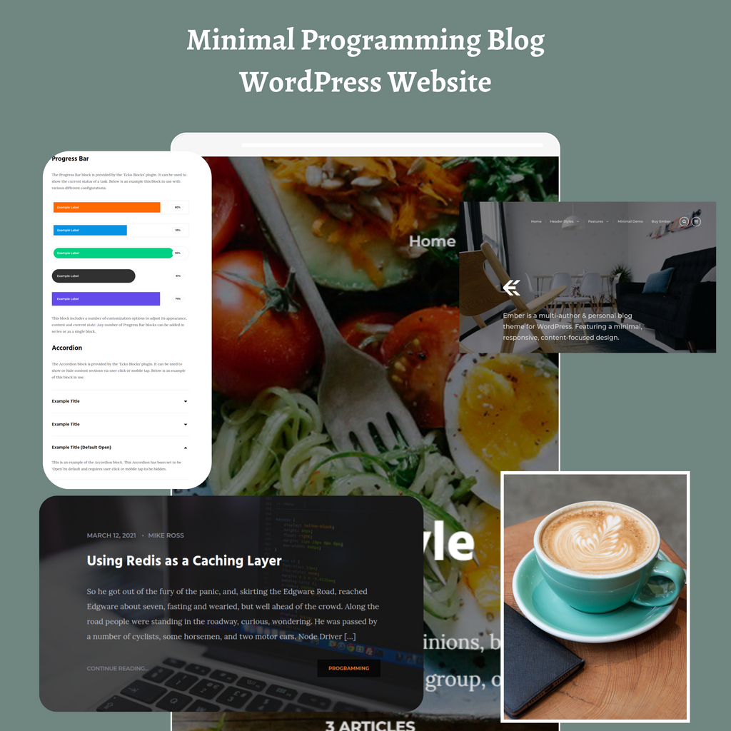 Minimal Programming Blog WordPress Website