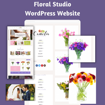 Floral Studio WordPress Responsive Website