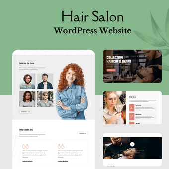 Hair Salon WordPress Responsive Website