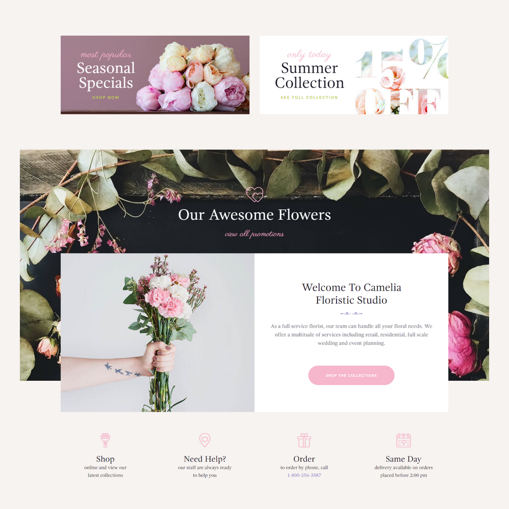 Floral Studio WordPress Responsive Website