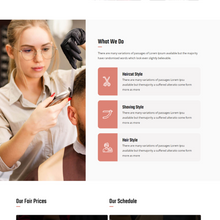 Hair Salon WordPress Responsive Website