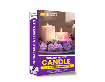 30 Ultimate Candle Social Media Post Canva Templates