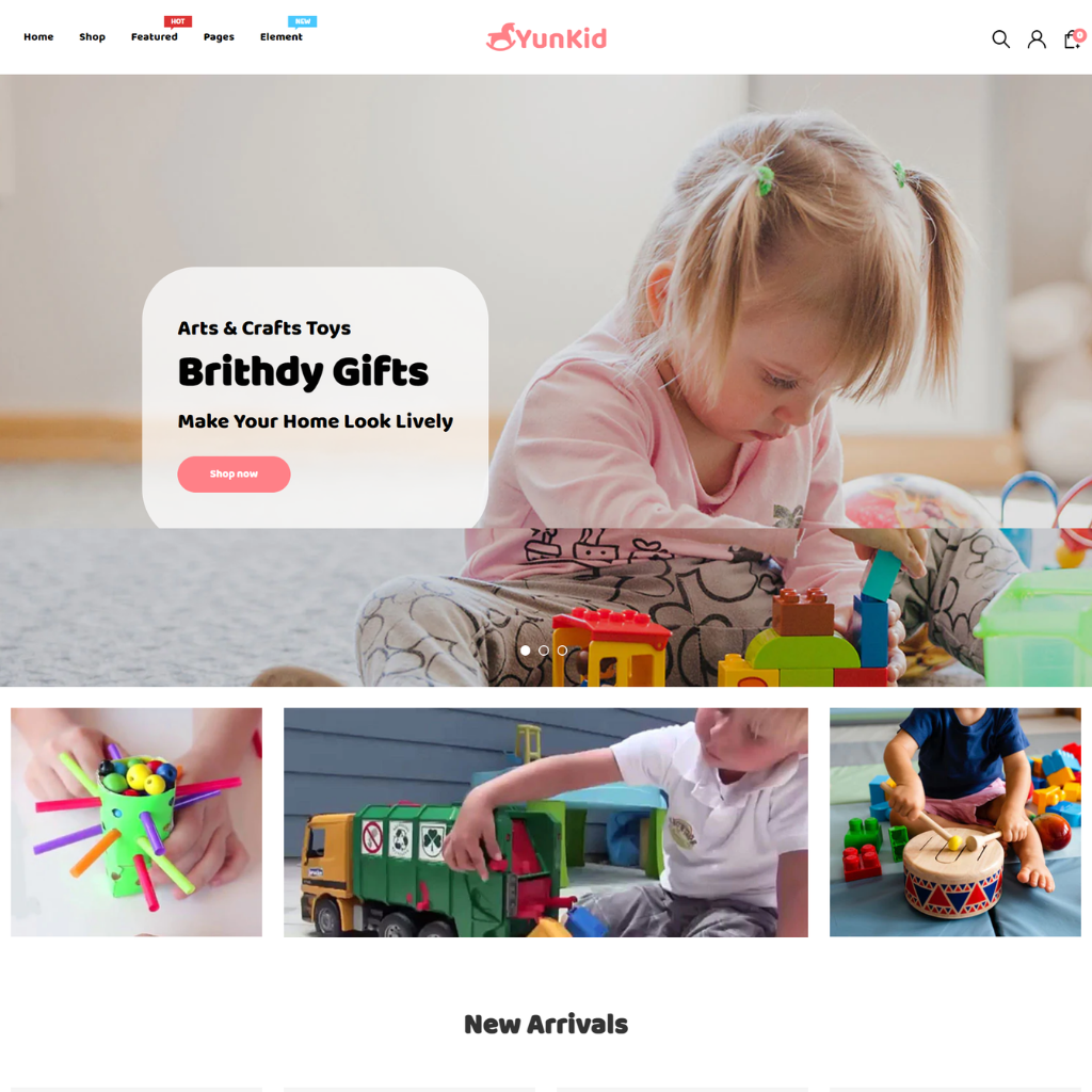 Kids Toys Store Responsive Shopify Website