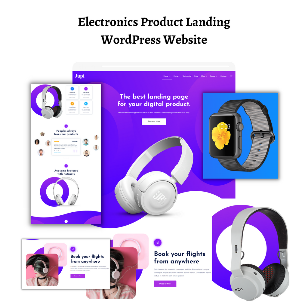 Electronics Product Landing WordPress Website
