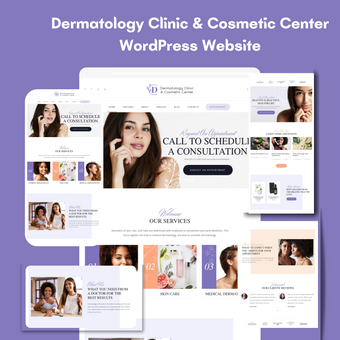 Dermatology Clinic & Cosmetic Center WordPress Responsive Website