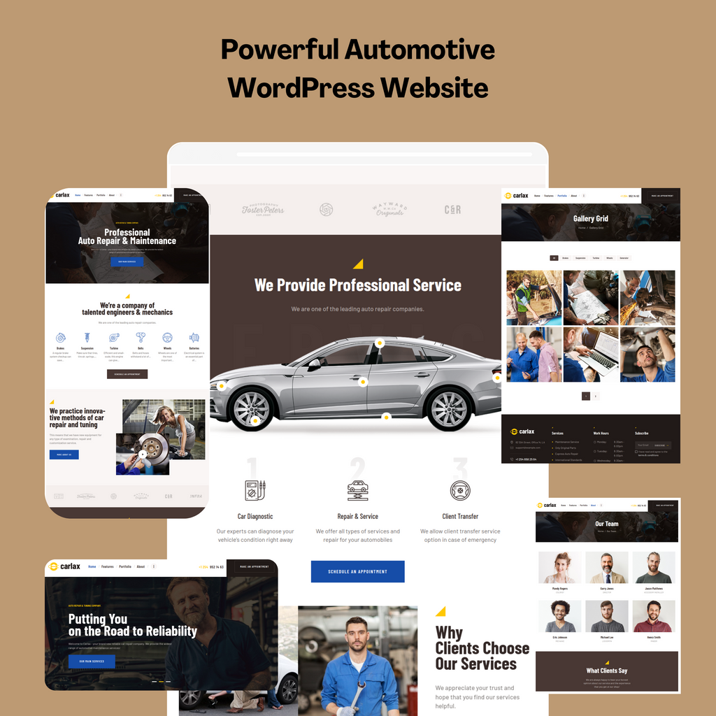 Powerful Automotive WordPress Website
