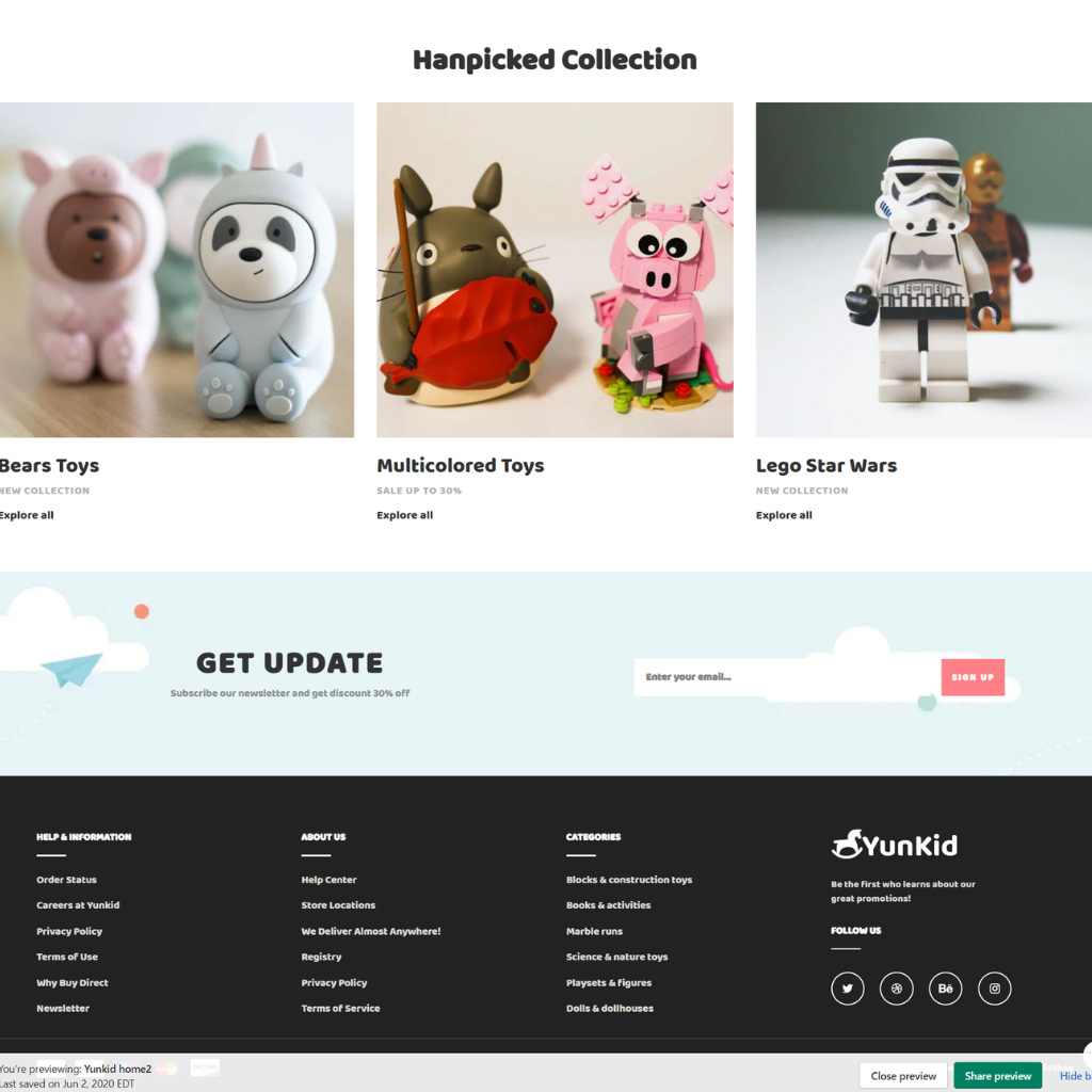 Kids Toys Store Responsive Shopify Website