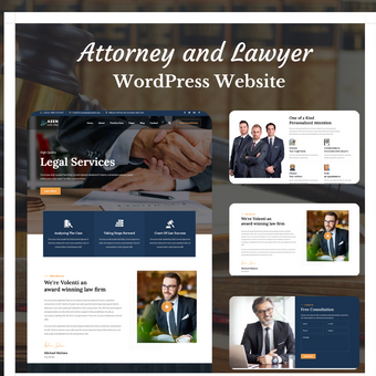 Attorney and Lawyer WordPress Responsive Website