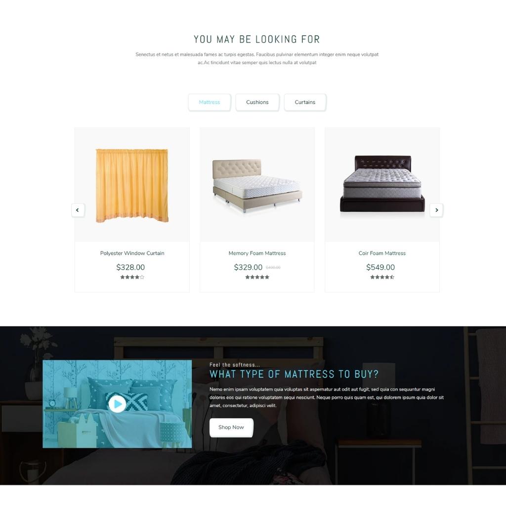 Beds & Mattress Shopify Shopping Website