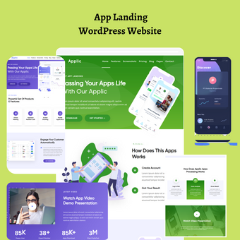 App Landing WordPress Website