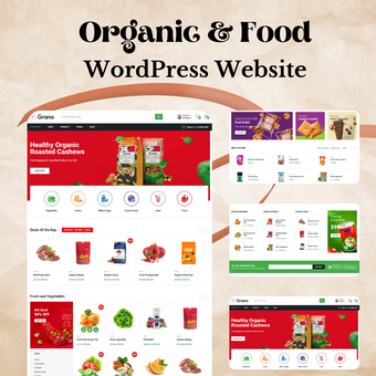 Organic & Food WordPress Responsive Website