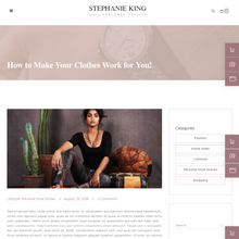 Personal Stylist and Fashion Blogger WordPress Responsive Website