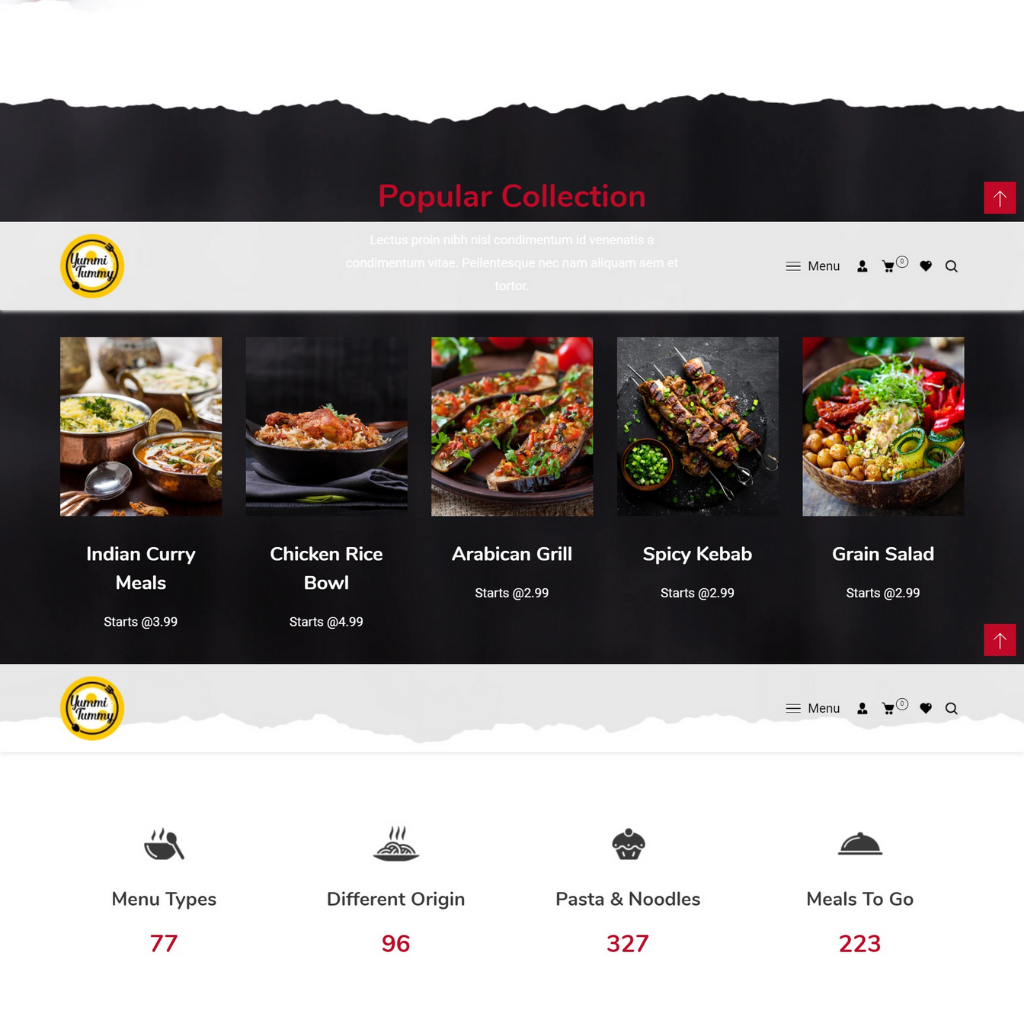 Foods and Resturant Website