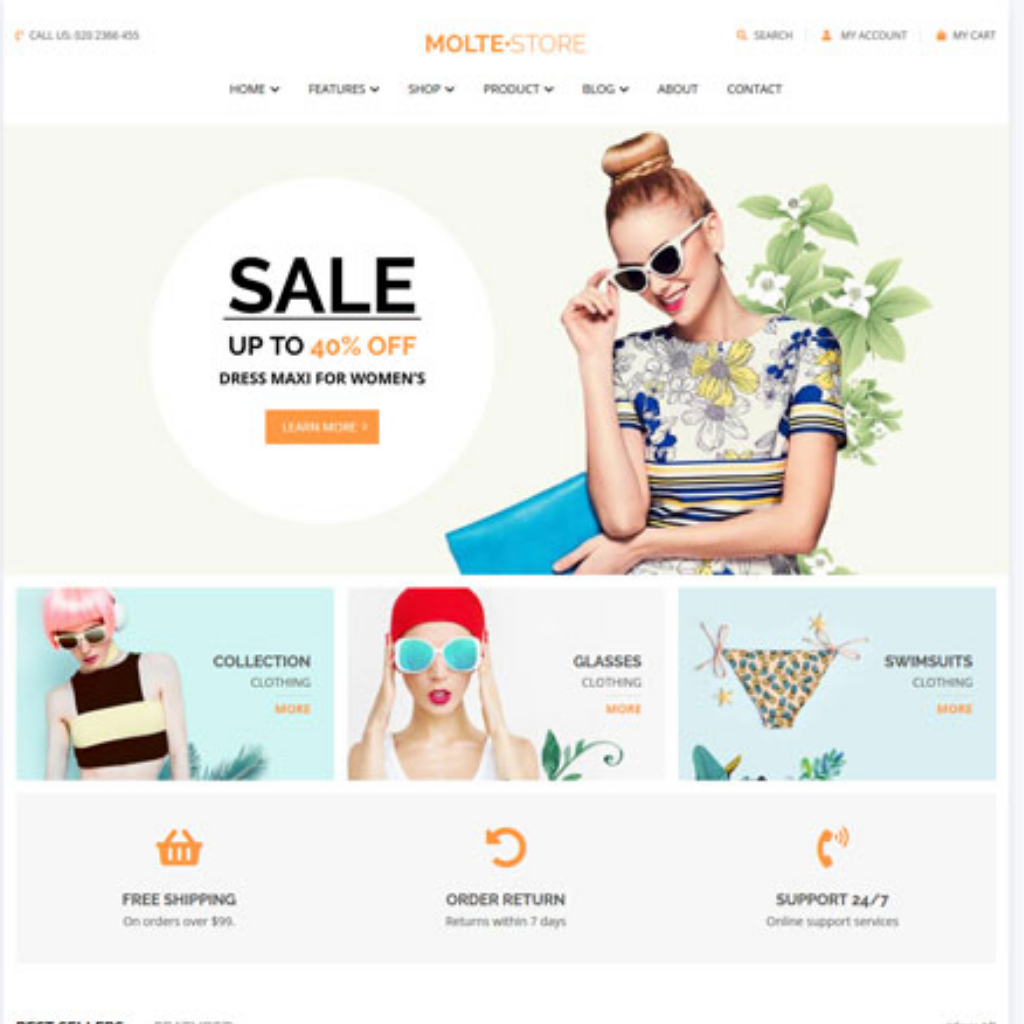 Clothing Store Shopify Website