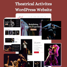 Theatrical Activites WordPress Responsive Website