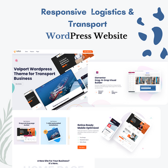 Responsive Logistics & Transport WordPress Website