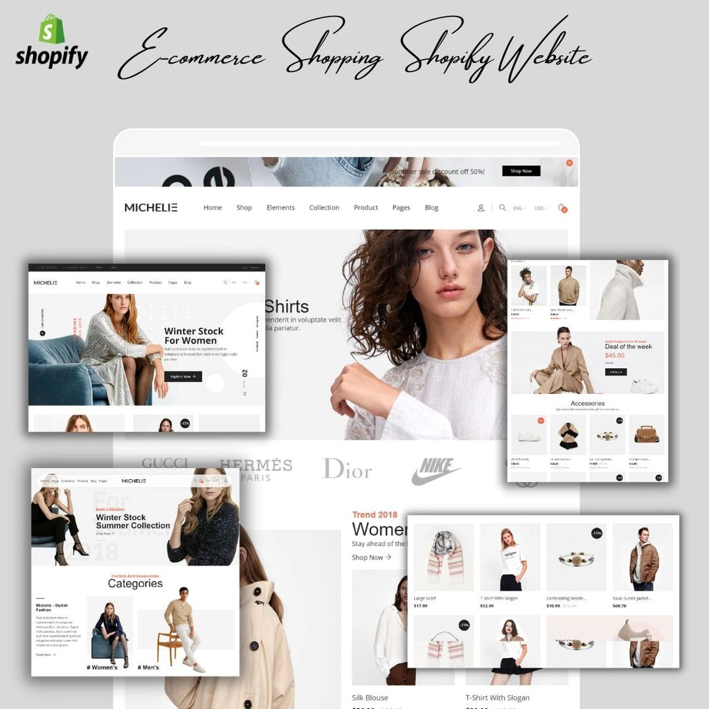 Winter Store Ecommerce Shopify Shopping Website