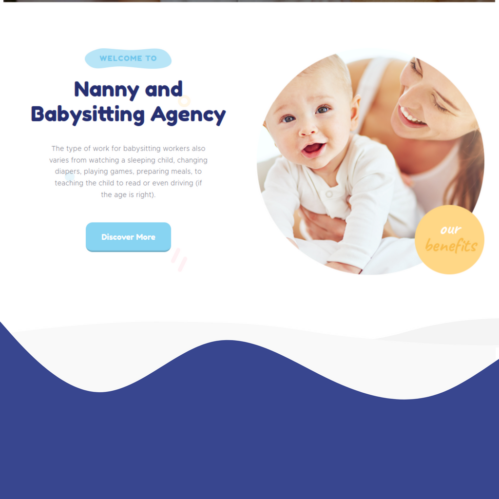 Nanny & Babysitting WordPress Responsive Website